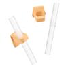 Artefacto para Beber Sopa de Bebé Accesorios de Popote con Hebilla Tazón de Succión para Papilla de Bebé Alimentos para Niños Popote de Silicona para Beber