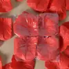 Pétalos de Rosa Artificiales Cuidadosamente Seleccionados, Decoración de Habitación para Propuesta, Artículos de Boda, Flores Falsas, 100 Piezas, Cuatro Montones