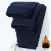 Calça de Fleece Espessa com Forro de Fleece, Lado Duplo, Masculina, Outono e Inverno, Casual, Solta, Reta, Esportiva, Calça de Moletom