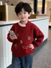 Suéter Grueso de Dibujos Animados para Niños Otoño e Invierno 2026 Nuevo Ropa de Punto de Manga Larga Estilo Coreano para Niños Cálida de Invierno