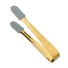 Pinza para Hielo de Acero Inoxidable 304 Suministros de Cocina Herramientas Vacío Titanio Chapado en Oro Cubo de Hielo Engrosado Creativo Pinza de Silicona
