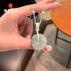 Pingente de jade Xinjiang jade Tianshan ice Cui marca segura atacado pingente de homens e mulheres vendas diretas da fábrica
