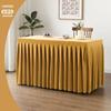 Mantel para reuniones, faldón para mesa, para hotel, negocios, salas de conferencias, capacitación especial, color sólido, extra grande, mantel rectangular
