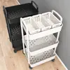 Prateleira de chão cozinha banheiro carrinho móvel lanche banheiro multicamadas quarto mesa de cabeceira rack de armazenamento