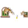 Liquidação 3D 3D engraçado girafa bebida adesivos decoração do quarto embelezando criativo adesivos PVC mural à prova d'água