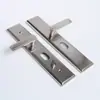 Cerradura para Puerta de Patio de Villa con Manija Platino de Doble Puerta Accesorios Manija de Hierro Aluminio Manija Multifuncional