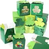 Caja de Dulces Temática Día Irlandés Transfronterizo St. Día de San Patricio Trébol Dibujo Animado Caja de Regalo Venta al por Mayor Personalización