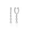 Pendientes de Cadena con Borlas y Incrustaciones de Diamantes Estilo Ins Nuevo Estilo Transfronterizos, Pendientes de Moda Personalizados de Venta Caliente Europeos y Americanos para Mujeres