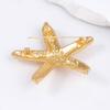 Personalidad transfronteriza simple moda aleación estrella de mar todo partido broche playa marina ocio estilo vacacional mujer