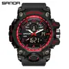 Reloj Sanda para Hombre y Mujer Doble Pantalla Deportivo Resistente al Agua para Exteriores Reloj Electrónico Impermeable para Escalada Reloj Multifuncional para Estudiantes para Hombre