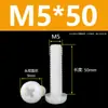 Tornillos de Plástico Phillips Cabeza Redonda Tornillos de Nylon PA66 Plástico Cabeza Plana Tornillos Aislantes Pernos M2M3M4M5M6M8