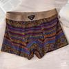 Estilo Étnico Retrô Roupa Íntima Masculina 100% Algodão Boxer Estampado da Moda Masculino Solto Tamanho Grande Boxer Retrô Masculino