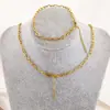 1/5 Pieza de Cadena Ovalada Plana Gruesa Hecha a Mano de Acero Inoxidable con Cierre de Langosta Portátil, Cadena Lisa Producto Terminado, Joyería para Collar Pulsera DIY