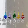 Atrapasol de Cristal de 5 Piezas Transfronterizo Atrapador de Día de Cristal Colgante Máquina de Arcoíris Bola de Cristal Adorno de Cristal