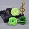 Flores Artificiais de Rosa Exclusivamente para Vendas Transfronteiriças, Rosa de 8cm Planta Verde Arranjo Floral de Coluna para Decoração de Casamento e Cabeça de Flor de Parede