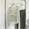 Foto Real de Ruoxin del Conjunto de Protección Solar Estilo Coreano para Mujer, Nuevo Cardigan de Manga Larga con Camisola de Encaje Patchwork Verano 2026