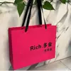 Sacolas de Compras de Papel Cartão Branco Espesso Novas em Estoque, Sacolas de Presente, Sacolas Tote para Lojas de Roupas com Logotipo Impresso, Frete Grátis