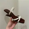 Sandalias de cuña estilo francés sin cordones para mujer, Nuevo modelo Verano 2026, Sandalias de doble uso, Estilo vacacional, Sandalias de tiras cruzadas