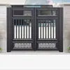 Puerta Doble de Valla de Jardín Puerta de Patio Patio Puerta Deslizante de Aleación de Aluminio Puerta de Casa Puerta de Cobre Puerta de Hierro Puerta de Entrada Rural