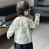Camiseta de manga longa para meninos primavera e outono, camiseta básica infantil, top casual para bebê, novo moletom 2026, streetwear moderno 3
