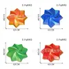 Torre de Rabanete Estrela Octogonal Pequena Impressa em 3D Transfronteiriça Estrela Mágica Gradiente Multicor Brinquedo Educacional 3D para Alívio do Estresse