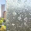 Película de Vidrio de Tulipán Colorida al por Mayor Transfronteriza para Ventanas de Balcón y Baño, Película Translúcida Opaca de Privacidad Anti-Miradas