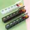 Pastillero Grande de Capacidad para Mañana, Mediodía y Noche, Pastillero Creativo para Siete Días a la Semana, Caja de Cápsulas Portátil con Tiras Independientes de Plástico