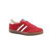 Zapatillas de Entrenamiento Rojas Alemanas para Mujer 2026 Modelo Nuevo Piel Genuina Suela Plana Zapatos Forrest Gump con Bloques de Color Punta Redonda con Cordones Tenis Deportivos Casuales para Mujer