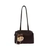 Bolso de Hombro Estilo Retro Maillard para Mujer Verano 2026 Nuevo Simple Cuero Suave Versátil Casual Bolso Almohada para Axila