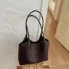 Bolso de hombro individual de alta gama transfronterizo, bolso tote tejido, nuevo y elegante, bolso de mano francés de gran capacidad, bolso para el trabajo, bolso para debajo del brazo