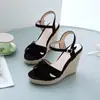 Sandalias de Mujer 2021 Verano Nuevas de Comercio Exterior Casuales con Cuña Plataforma de Agua Talla Grande 40-46 Correa de Hebilla