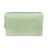 Bolsa de Cosméticos Rayada de Moda Europea y Americana para Mujer, Neceser Portátil Impermeable, Bolsa de Almacenamiento para Cosméticos de Seersucker Suave y Ligera