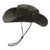 Sombrero de Pescador Protección Solar para Hombre Sombrilla de Pesca Sombrero de Verano Sombrero para el Sol Deportes al Aire Libre Montañismo Anti-UV Ala Ancha