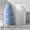 Jiahuimei - Molde de silicona con forma de gota de cristal para adornos de jarrones, para bricolaje, para arreglos florales de cemento y yeso, molde de resina para almacenamiento