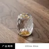 Nova Tampa de Vidro Cristal para Bule e Tigela, Ornamento Requintado, Ferramenta para Preparo de Chá, Conjunto de Chá Kung Fu, Acessórios para Cerimônia do Chá