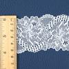Encaje blanco elástico hueco con forma de flor grande de 5-6 cm, accesorios de encaje para vestido de novia en stock
