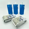 Bolsa de Empaque para Agua Potable de Deportes al Aire Libre de Fábrica Original Bolsa Plegable Portátil para Camping con Boquilla Auto-Soportante Bolsa para Líquidos