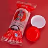 Venta al por mayor de fábrica tazón de plástico desechable grueso Rojo tazón de cena tazón festivo vajilla para el hogar tazón de boda juego de palillos Año Nuevo