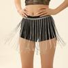 Cadena de cintura sexy con borlas de pedrería europea y americana