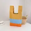 Bolso Tote Nuevo de Moda con Lindo Diseño de Animal, Bolso de Mano Versátil para Mujer, Estilo Coreano y Japonés, Bolso de Punto para Exteriores para Damas