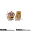 Joyería de Lujo Ligero, Pulseras de Flor, Accesorios para Pendientes, Collares Acrílicos Incrustados con Diamantes de Acero Inoxidable, Accesorios de Joyería, Colgantes