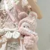 Bolsa Transversal de Pelúcia de Coelhinho Fofo, Mochila de Menina, Mochila de Desenho Animado de Boneca Presente