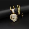Cantor de hip-hop europeu e americano xxxtentacion retrato pingente colar Diamond cool personalidade hiphop joias