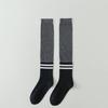 MIHIMIHI calcetines altos estilo preppy de moda para otoño e invierno para mujer de felpa absorbentes de sudor antibacterianos transpirables calcetines deportivos blancos