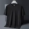 Camiseta Casual Transpirable de Manga Corta para Hombre, Cuello Redondo, Estilo Nuevo de Verano 2026, Gris Claro