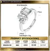 Anillo de Plata de Ley S925 con Moissanita Brillante, Planeta Giratorio en Órbita, Anillo de Alta Gama para Mujer, Venta al por Mayor de Fábrica