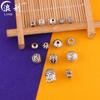Cuentas Separadoras de Plata del Tíbet Retro Plata del Tíbet Hecho a Mano DIY Pulsera Collar Accesorios Materiales Joyería de Plata Accesorios