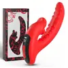 Vibrador Femenino de Lengua Vibratoria, Dispositivo Masturbador de Doble Cabeza para Inserción Vaginal Femenina, Producto Sexual para Adultos