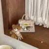 Mini Bolso Kelly Estilo Coreano para Niños 2026 Nuevo Otoño/Invierno Personalidad Moda Padre-Hijo Sobre Rojo Bolso de Princesa para Niñas