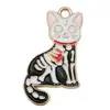 Transfronterizo 125 Goteo de aceite Fantasma de Halloween Calavera Murciélago Muerte Colgante DIY Pulsera Llavero Colgante de Joyería